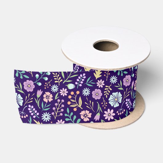 Floral Whimsical Boho Pattern Ribbon Lint (Spoel)