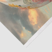 Floral Whimsical Hete Luchtballon Decoupage, Tissuepapier (Detail)