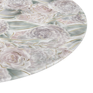 Floral Whimsy Coquette Print - Zachte vrouwelijke Snijplank