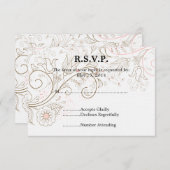 Floral Whimsy Wedding RSVP (Devant / Derrière)
