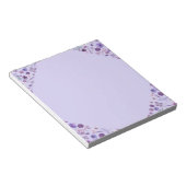 Floral Whisper Notitieblok - Zachte Lavendel Seren (Schuin)
