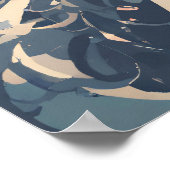 Floral Whispers: Een zacht portret Poster (Hoek)