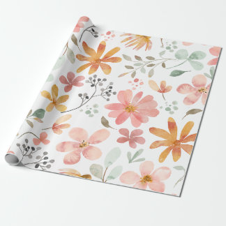 Floral Whispers: ZazzleWrapMagic Exclusieve Wraps Cadeaupapier