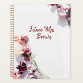 Floral white bruiloft Planner (Voorkant)