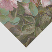 Floral White en roze rozenpapier Tissuepapier (Detail)