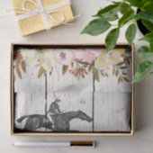 Floral White Leghorn Chickens Tissuepapier (Geschenk)