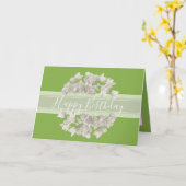  Floral White Orchid Flower Bouquet Birthday Kaart (Gele Bloem)