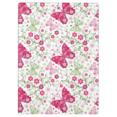 Floral White Pattern Klembord (Achterkant)