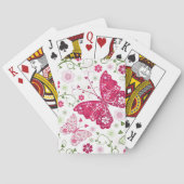 Floral White Pattern Speelkaarten (Achterkant)