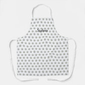 Floral White Pattern Weddenschap Bridesmaid Flower Schort (Voorkant)