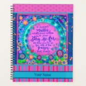 Floral White Vrolijke Inspirivity Artwork Planner (Voorkant)