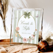 Floral Wijze Groene Kaarten en geschenken Poster