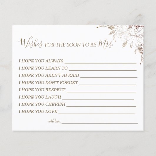 Floral wil dat de Snel een kaart wordt van mevrouw (Voorkant)