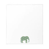 Floral Wild Elephant Notitieblok (Voorkant)