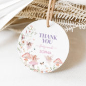 Floral Wildflower Fairy Eerste Verjaardag Feestron Bedankjes Labels