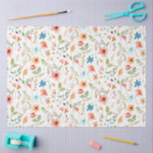 Floral Wildflower Herfst Leaf Greenery Waterverf Tissuepapier (Craft)