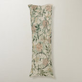 Floral William Morris Medway Pattern. Lichaamskussen (Voorkant Verticaal)