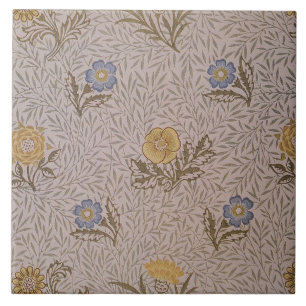 Floral William Morris Powded Wallpaper Tegeltje