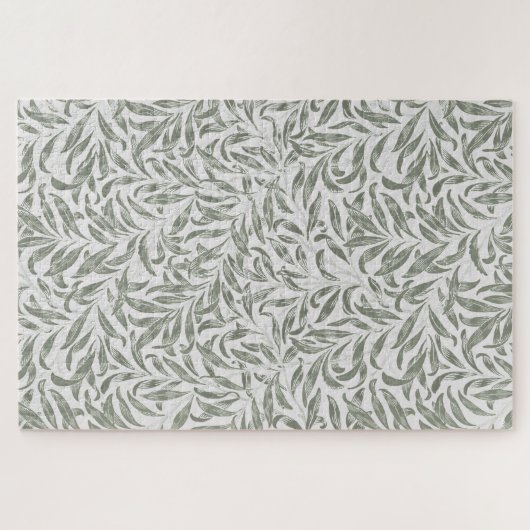 Floral William Morris Willow Bough Green J Legpuzzel (Horizontaal)