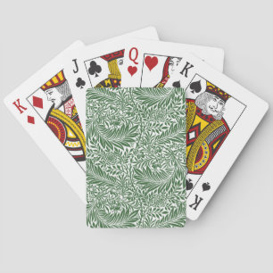 Floral William Morris Willow Bough Green Pokerkaarten