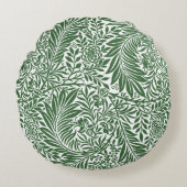  Floral William Morris Willow Bough Green Rond Kussen (Voorkant)