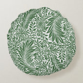  Floral William Morris Willow Bough Green Rond Kussen (Achterkant)
