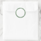  Floral William Morris Willow Bough Green Ronde Sticker (Tas)