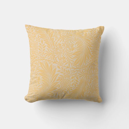  Floral William Morris Willow Bough Yellow Kussen (Voorkant)