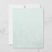 Floral winter met waterverf kerstbessen notitiekaartje (Achterkant)