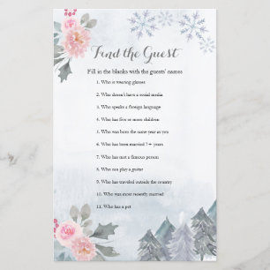 Floral Winter Snowflakes Zoek het gastspel