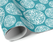 Floral wintersneeuwvlok cadeaupapier (Rol Hoek)