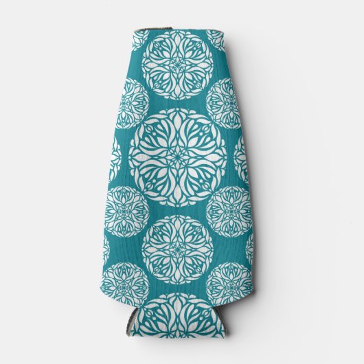 Floral wintersneeuwvlok flesjeskoeler (Voorkant)