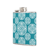 Floral wintersneeuwvlok heupfles (Links)