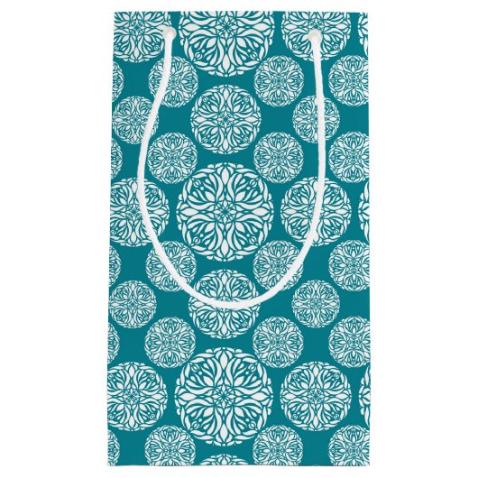 Floral wintersneeuwvlok klein cadeauzakje (Voorkant)