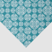 Floral wintersneeuwvlok tissuepapier (Detail)