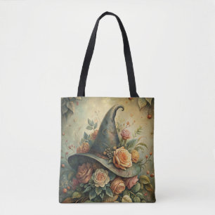 Floral Witch Pet – Botanische Spellcaster Stijl Draagtas