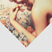  Floral Woman Tissuepapier (Detail)