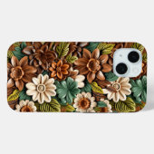Floral Wood Case-Mate iPhone Case (Achterkant (horizontaal))