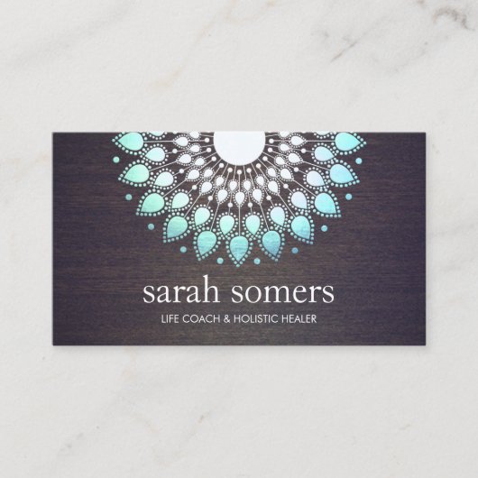 Floral Wood Wellness & Holistic Health Afspraak Afsprakenkaartje (Voorkant)