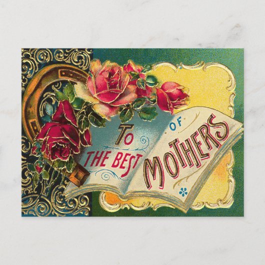  Floral World's beste moeder Briefkaart (Voorkant)