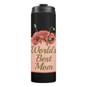 Floral World's beste moeder Thermosbeker