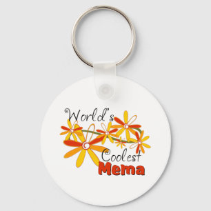 Floral World's koelste Mema Sleutelhanger