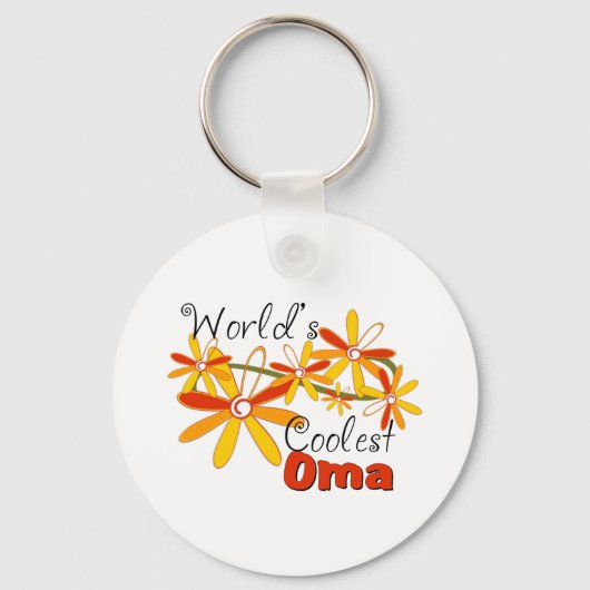 Floral World's koelste Oma Sleutelhanger (Voorkant)