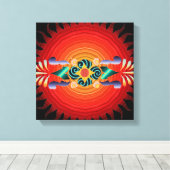 Floral Wrapped Canvas Afdruk (Insitu (Houten vloer))