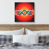 Floral Wrapped Canvas Afdruk (Insitu (Slaapkamer))