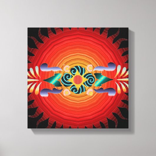 Floral Wrapped Canvas Afdruk (Voorkant)
