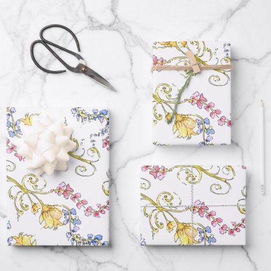Floral wrapping Paper (Voorkant)