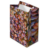 Floral Wrapping Paper Medium Cadeauzakje (Voorkant Gekanteld)