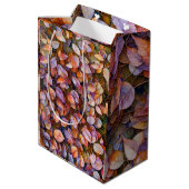 Floral Wrapping Paper Medium Cadeauzakje (Achterkant Gekanteld)