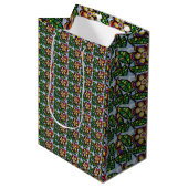 Floral wrapping Paper Medium Cadeauzakje (Voorkant Gekanteld)
